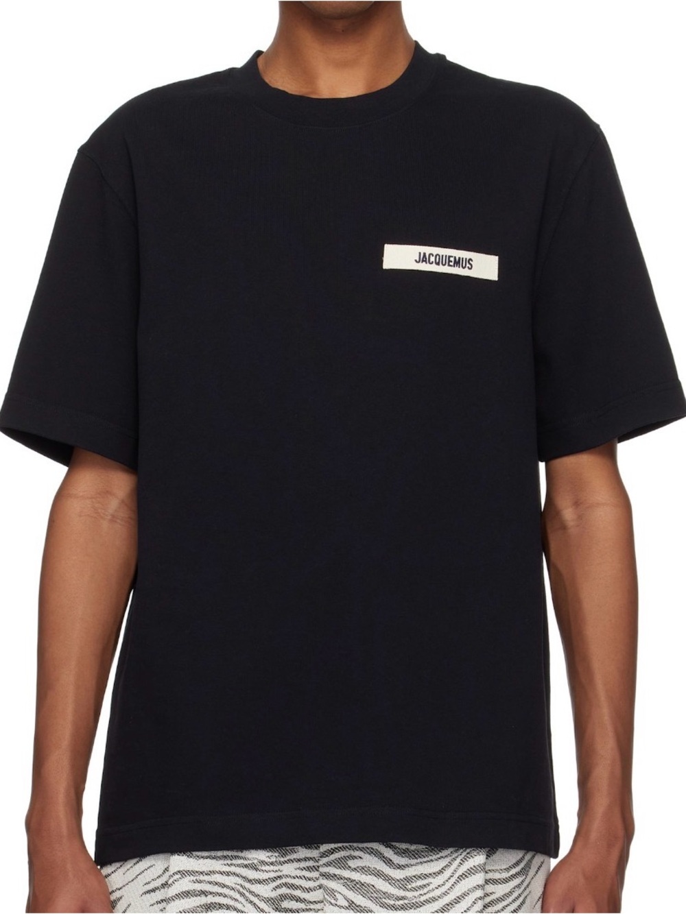 Jacquemus Black Short Sleeve Logo Tee
